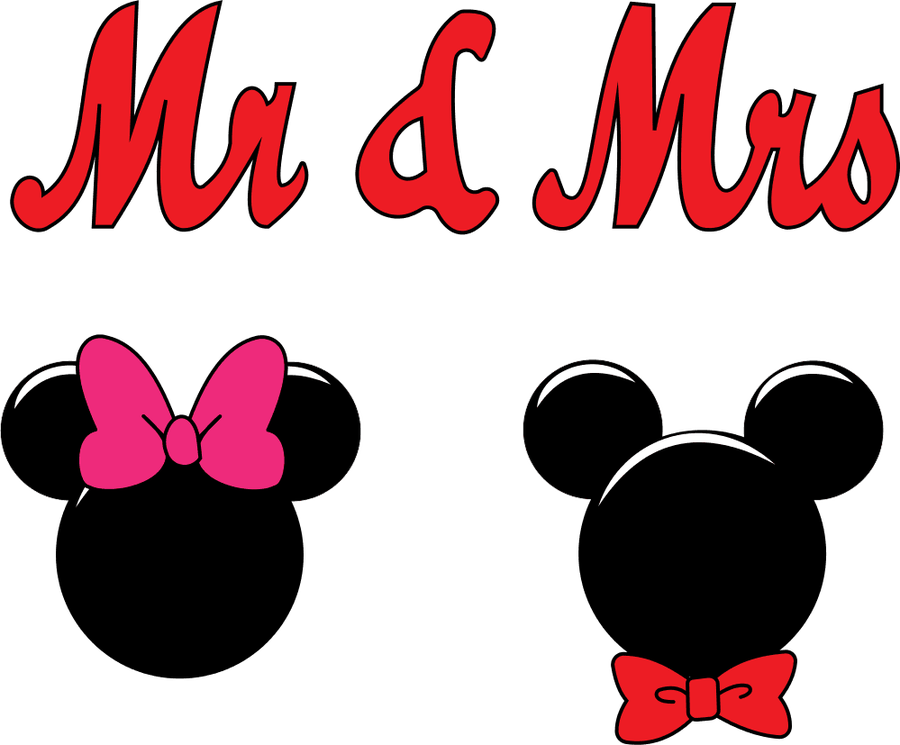 Mr And Mrs Mouse Clipart   Bow Tie Loop Mickey Minnie Mouse