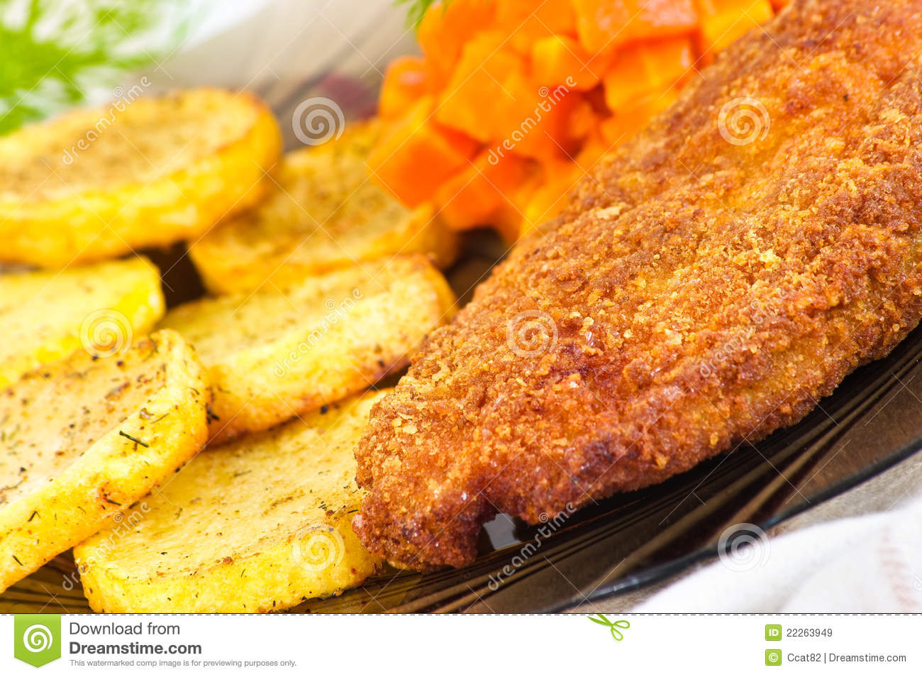 Parmesan Breaded Chicken Breast Royalty Free Stock Images   Image