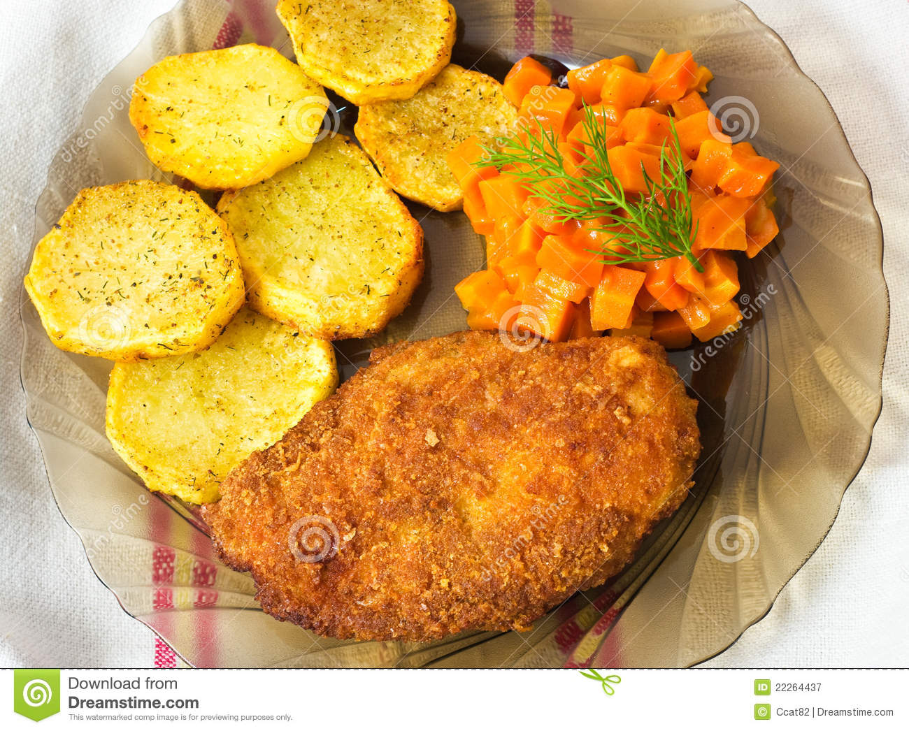 Parmesan Breaded Chicken Breast Royalty Free Stock Photography   Image