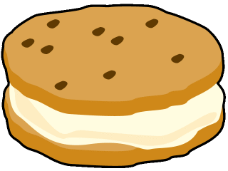 This Is An Ice Cream Sandwich  Vanilla Ice Cream Is Packed Between Two    