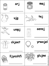 Unscramble Words That Start With J And Then Color The Picture Of The    