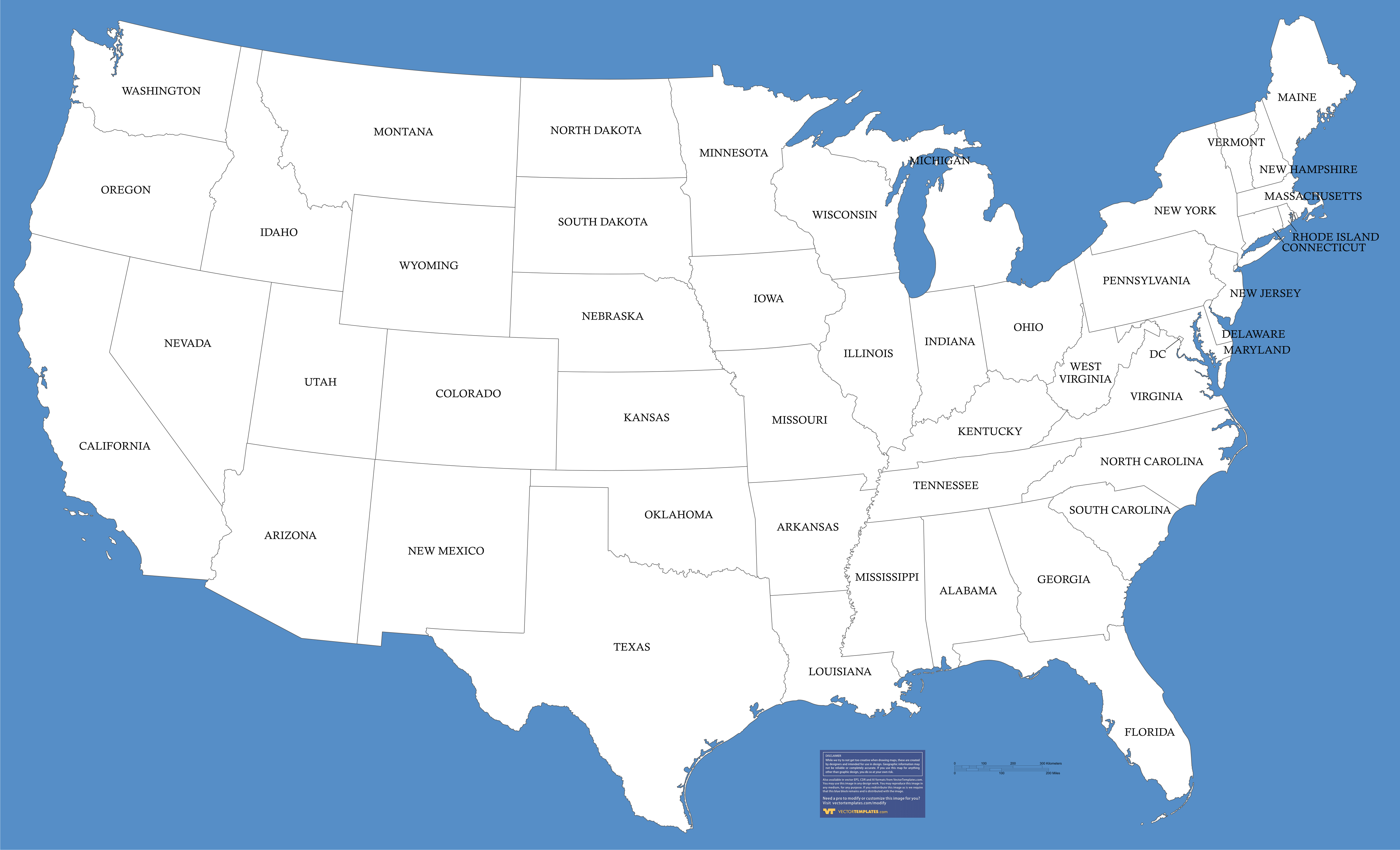 10 Us Map Outline Vector Free Cliparts That You Can Download To You