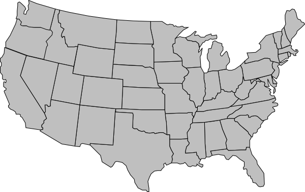 15 Usa Blank Map Free Cliparts That You Can Download To You Computer
