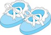 Baby Shoes Clipart Image   Newborn Baby Boy Shoes