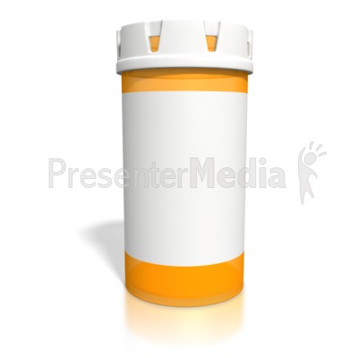 Blank Orange Pill Bottle   Medical And Health   Great Clipart For