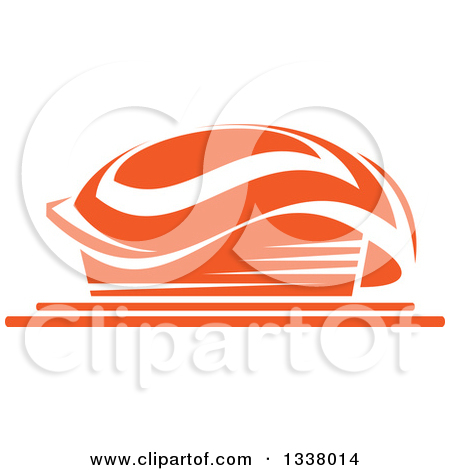 Clipart Of A Green Sports Stadium Arena Building   Royalty Free Vector    