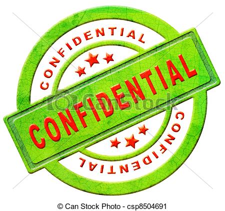 Confidential Secret Or Private Personal Information Stamp Or Icon In
