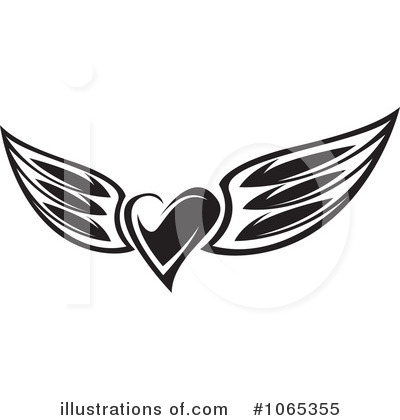 Heart With Wings Clip Art Clipart   Free Clipart