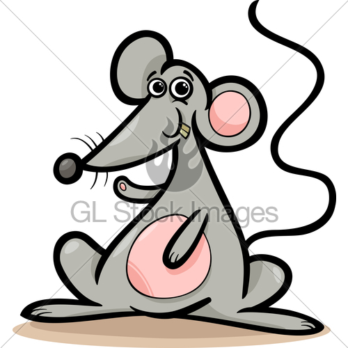 Mouse Or Rat Animal Cartoon Illustration   Gl Stock Images