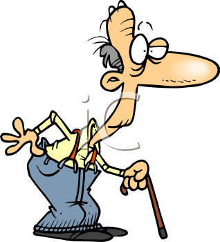      Old Man Walking With A Cane Clipart Image Png For Term Side Of Card