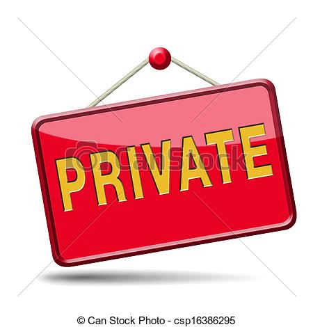 Private And Personal Information Icon Banner For Privacy Protection