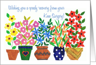 Speedy Recovery From Knee Surgery    Flower Power  Card   Product    
