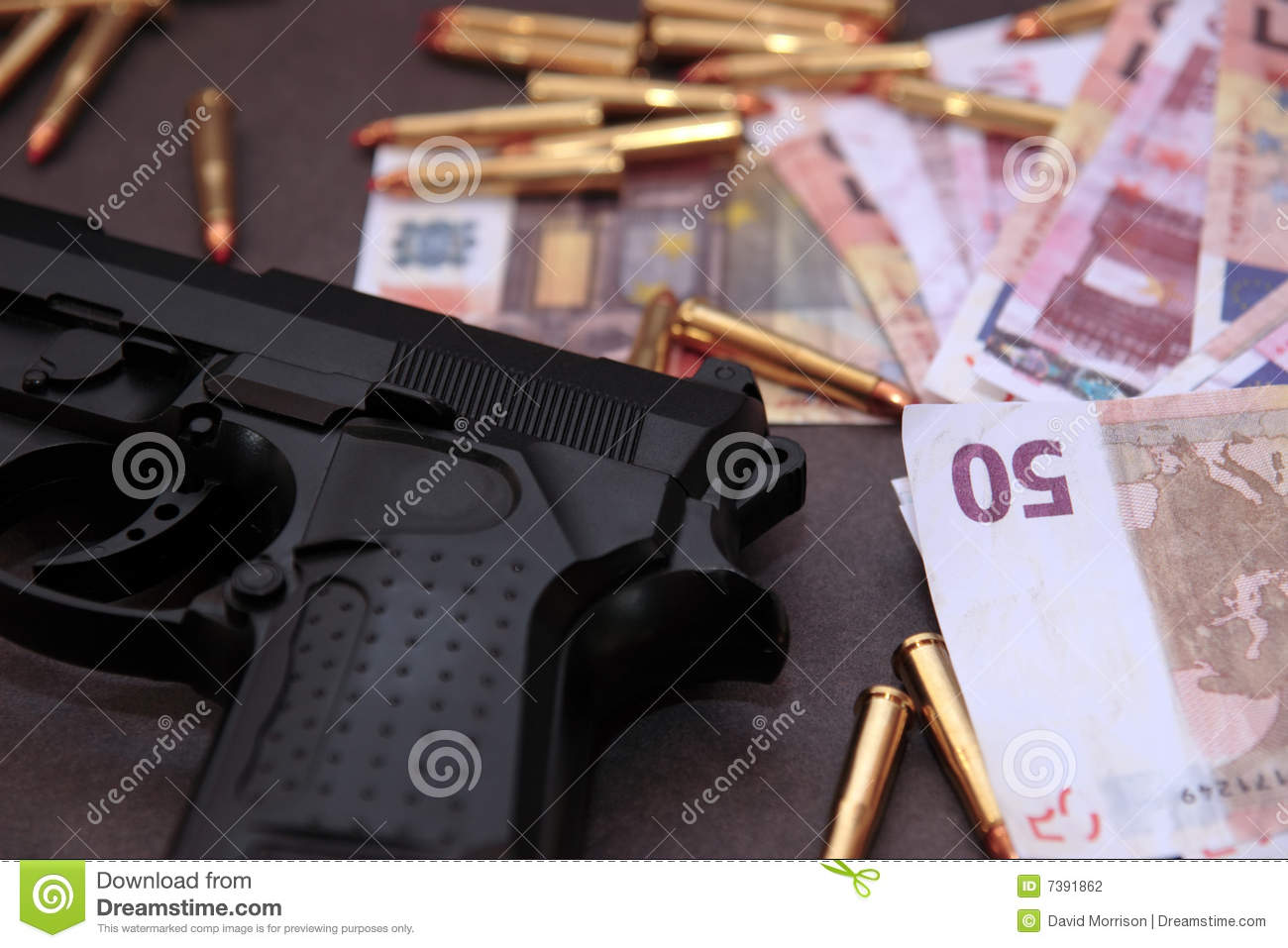 Stash Of Drugs Gun And Money Showing A Dangerous Cost To Life