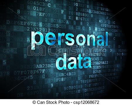 Stock Illustrations Of Information Concept  Personal Data On Digital