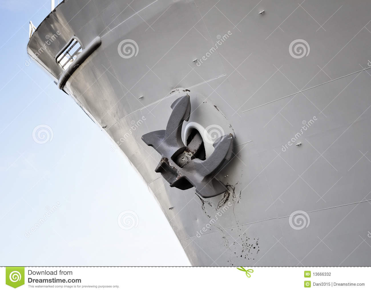 Stock Photography  Close Up Of A Ship S Anchor