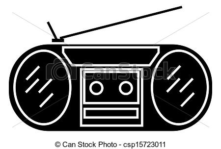 Vector Clip Art Of Radio Tape Recorder Csp15723011   Search