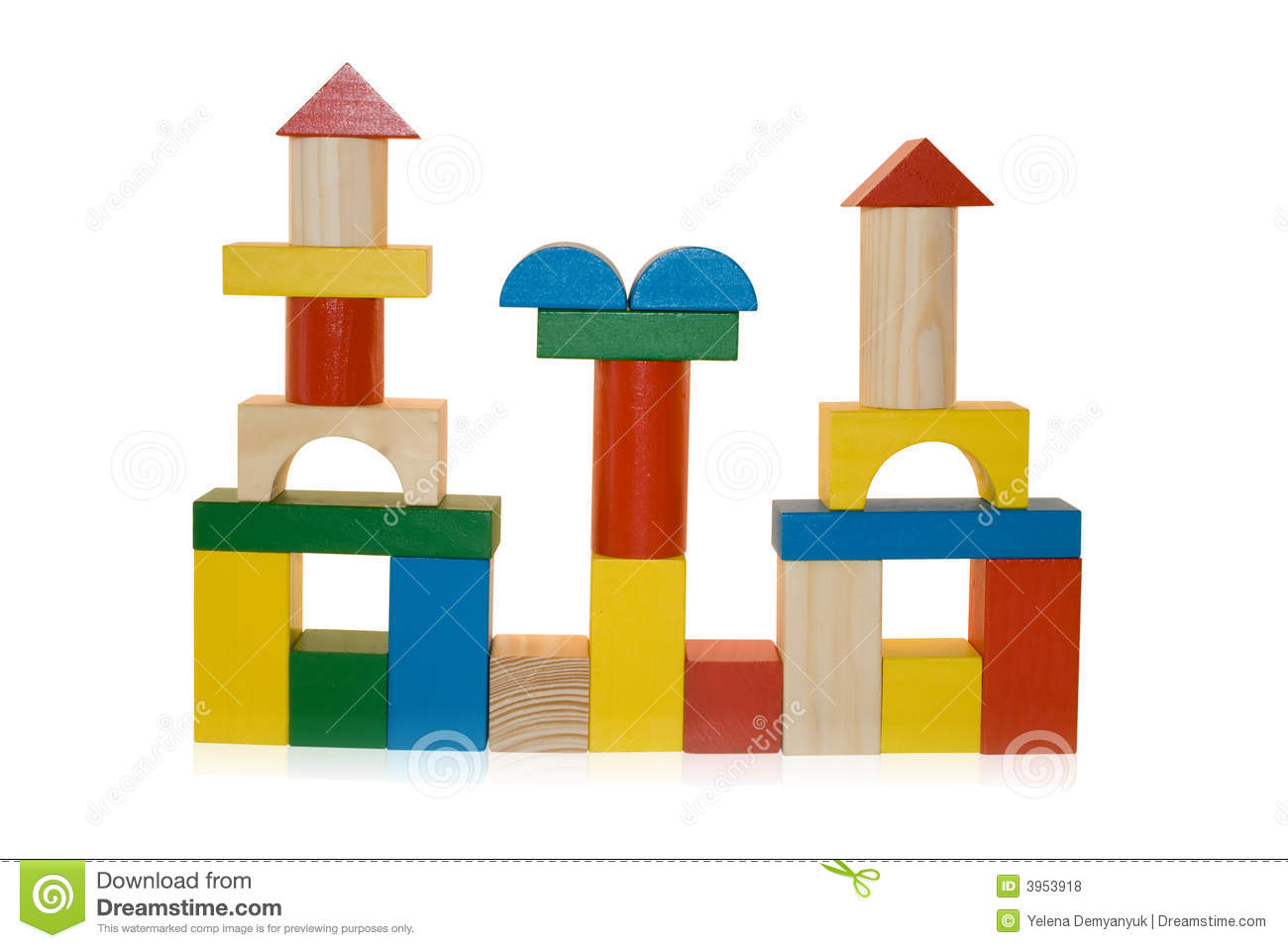 Building Made By Wooden Blocks Royalty Free Stock Photos   Image