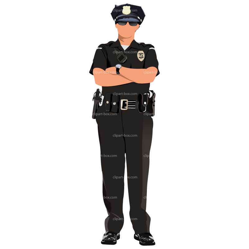 Clipart Cop Standing   Royalty Free Vector Design