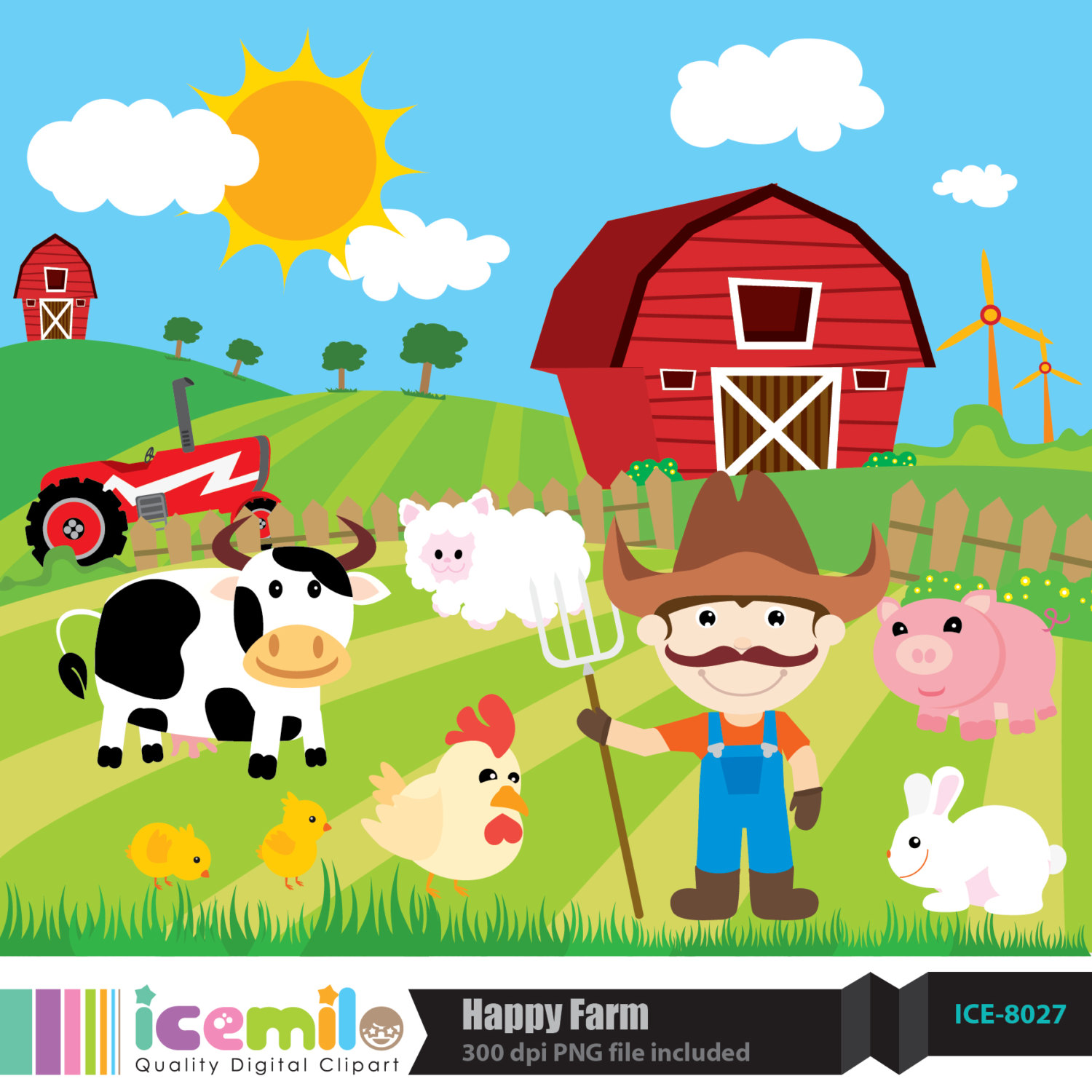 Digital Download Discoveries For Farm Clipart From Easypeach Com