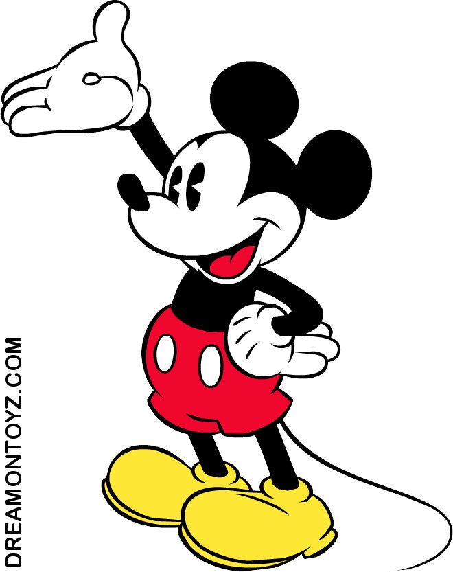 Free Cartoon Graphics   Pics   Gifs   Photographs  Large Mickey Mouse