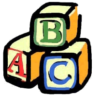 Full Version Of Alphabet Baby Blocks Clipart
