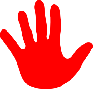 Hand Red Left Clip Art At Clker Com   Vector Clip Art Online Royalty