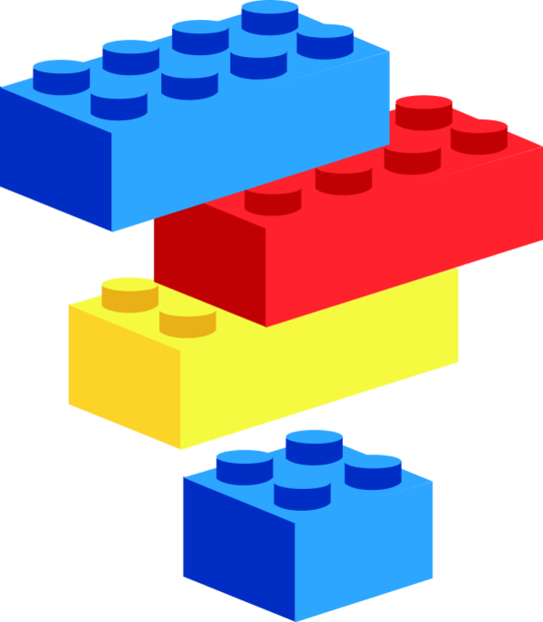 Lego Blocks   Vector Clip Art