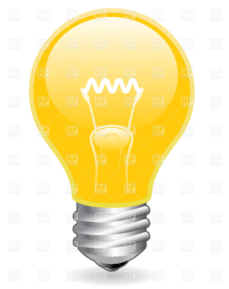Light Bulb Vector Illustration Download Royalty Free Vector Clipart