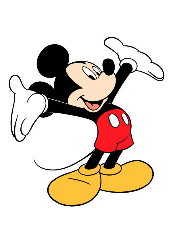 Mickey Mouse Clipart Vector 4 Picture