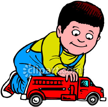Toddler Clipart 0060 0909 1413 3049 Toddler Boy Playing With Firetruck