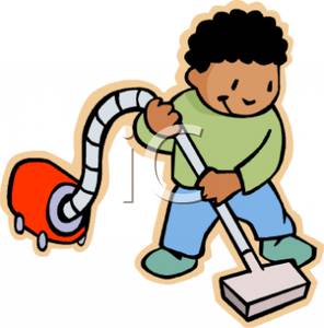 Vacuum Clipart A Little Boy Using A Vacuum Royalty Free Clipart    