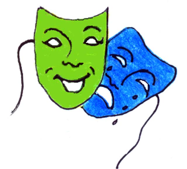Acting Masks Clipart Kids Theatre Masks Clipart