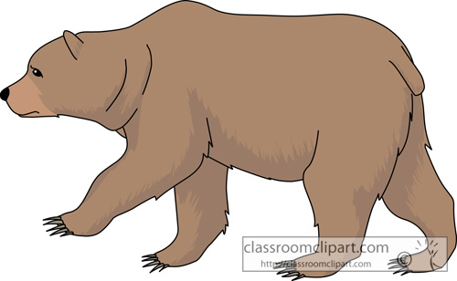 Bear Clipart   Grizzly Bear 630   Classroom Clipart