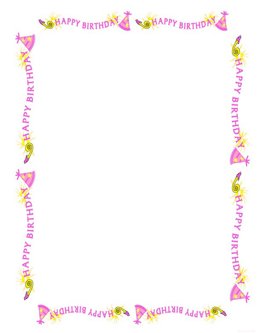 Birthday Border Clipart Borders And Frames Clipart