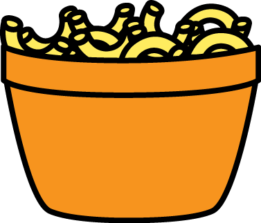 Bowl Of Macaroni   Elbow Macaroni In An Orange Bowl 
