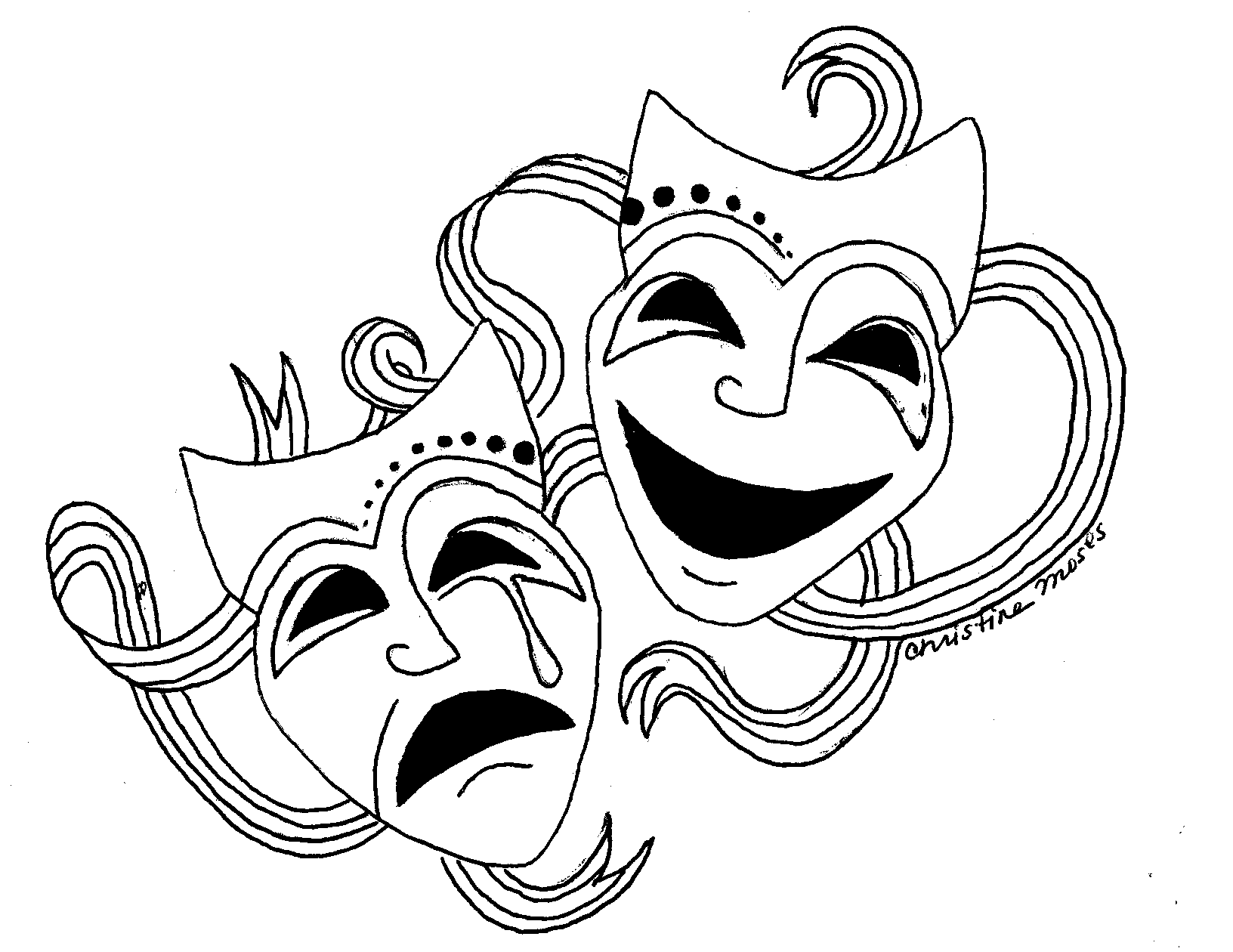 Comedy Drama Masks Free Cliparts That You Can Download To You