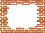 Damaged Brick Wall Brick Wall White Misty Brick Wall For