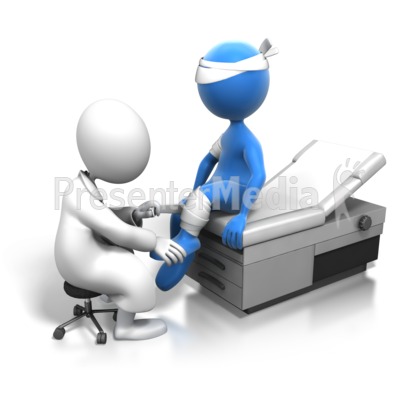 Doctor Bandaging Up Patient   Medical And Health   Great Clipart For