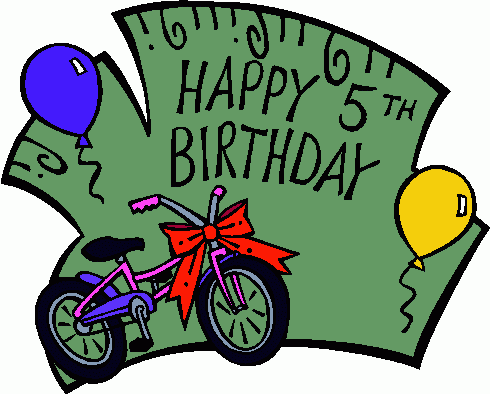 Happy 5th Birthday 3 Clipart   Happy 5th Birthday 3 Clip Art