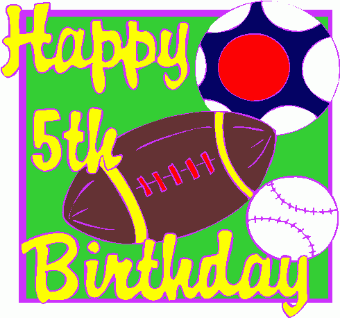 Happy 5th Birthday 4 Clipart   Happy 5th Birthday 4 Clip Art