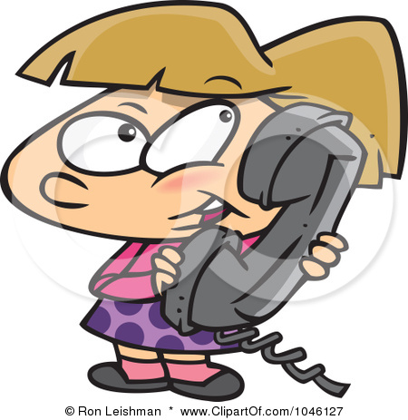 Kids Talking On The Phone Clipart Girl Talking On The Phone