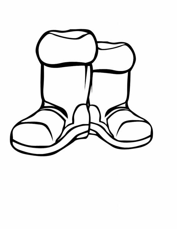 Kids Winter Boots Drawing   Clipart Best