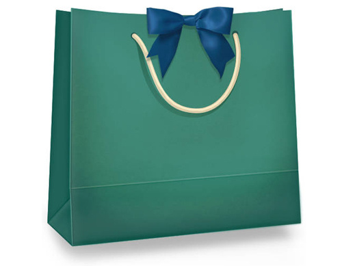 Paper Shopping Bag With Thread Handle Free Vector Sale Shopping
