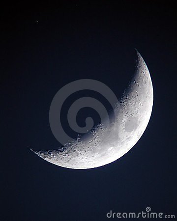 Quarter Moon Royalty Free Stock Image   Image  4316