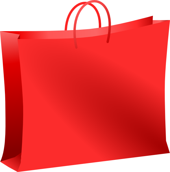 Red Shopping Bag Clip Art At Clker Com   Vector Clip Art Online
