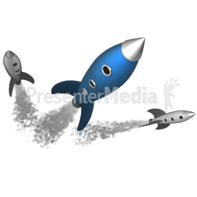 Retro Rockets   Science And Technology   Great Clipart For