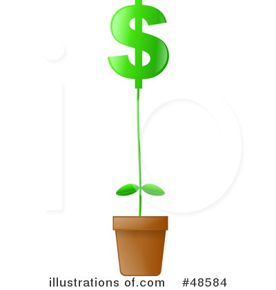 Royalty Free  Rf  Potted Plant Clipart Illustration By Prawny   Stock
