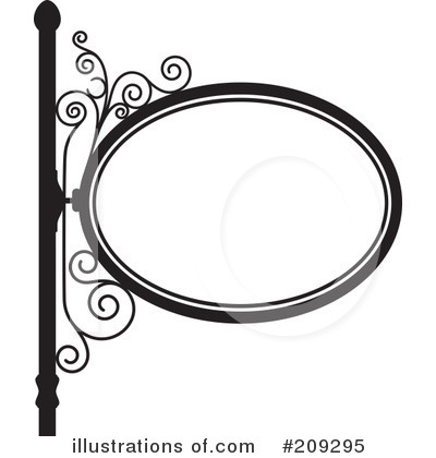 Royalty Free  Rf  Wrought Iron Sign Clipart Illustration  209295 By