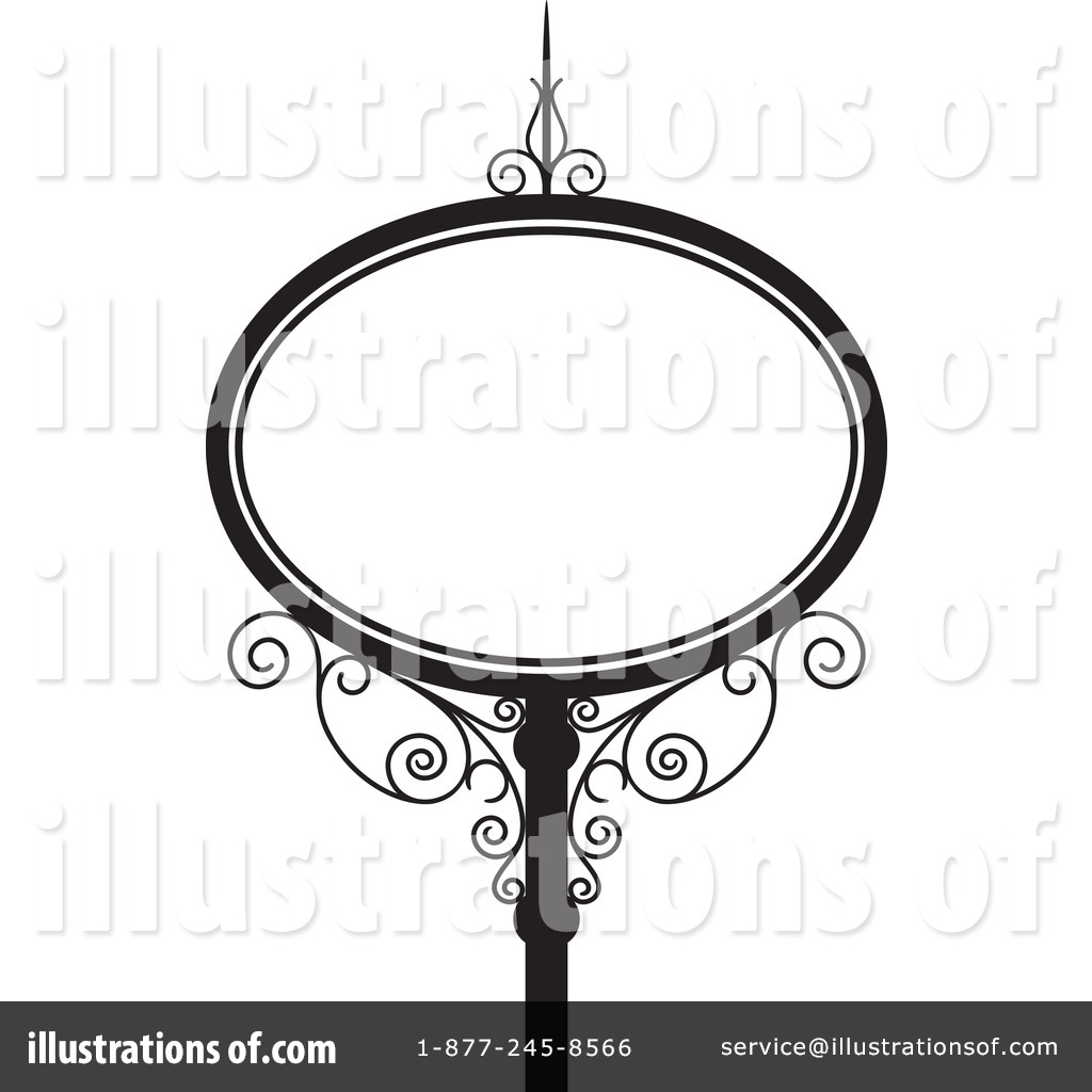 Royalty Free  Rf  Wrought Iron Sign Clipart Illustration  209298 By