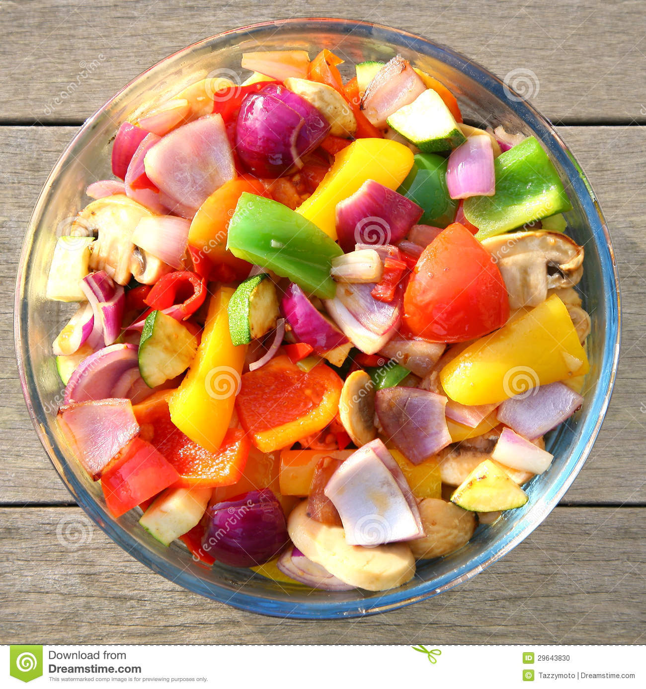 Bowl Of Freshly Cooked Colorful Vegetables Stock Photo   Image    